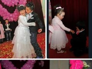 郑州一幼儿园为百余名孩子举办“集体婚礼”